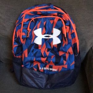 Under Armour Storm Orange Blue Backpack Bag
